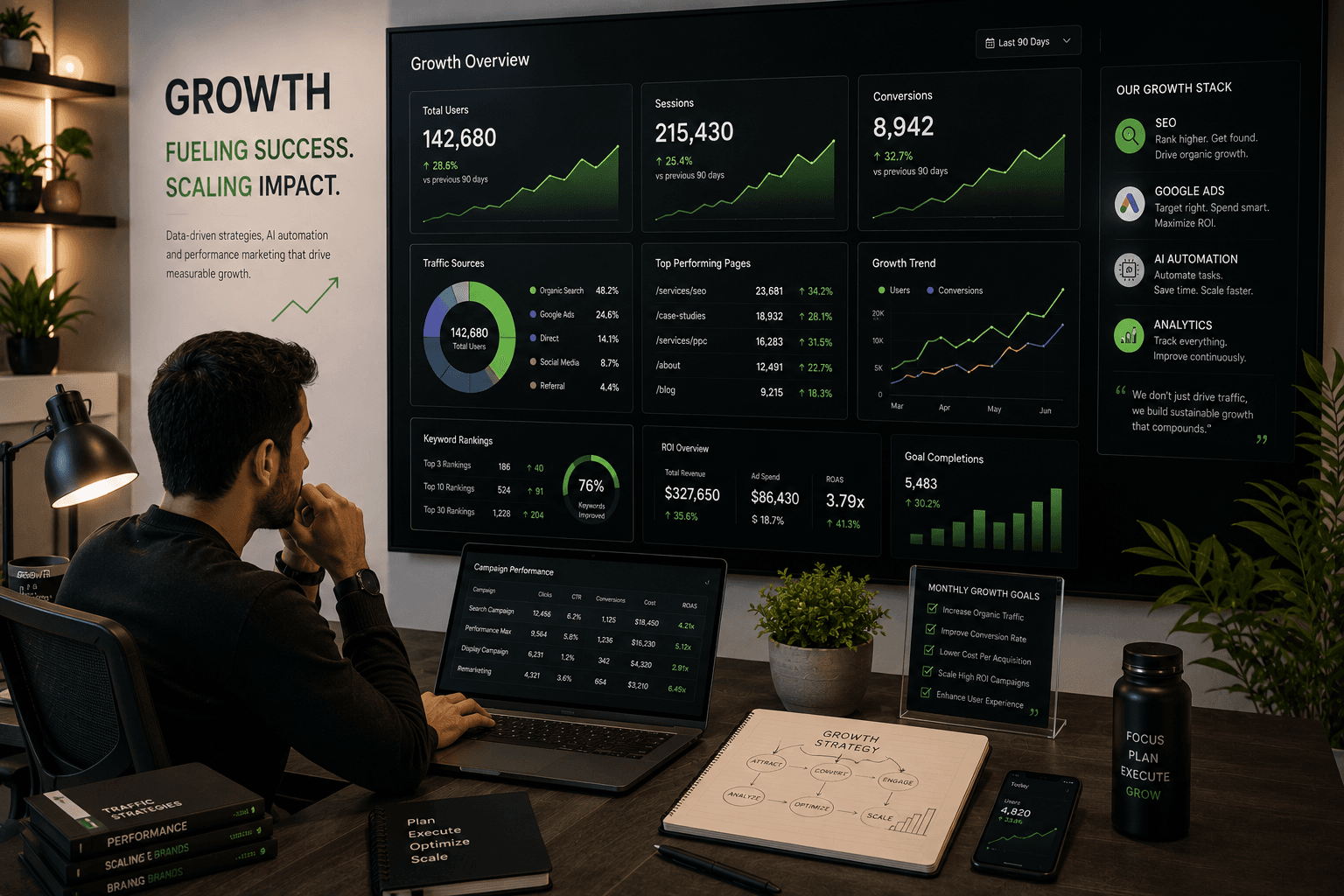 Growth illustration
